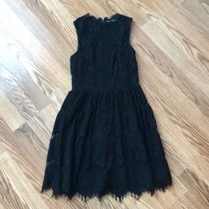 Black lace dress